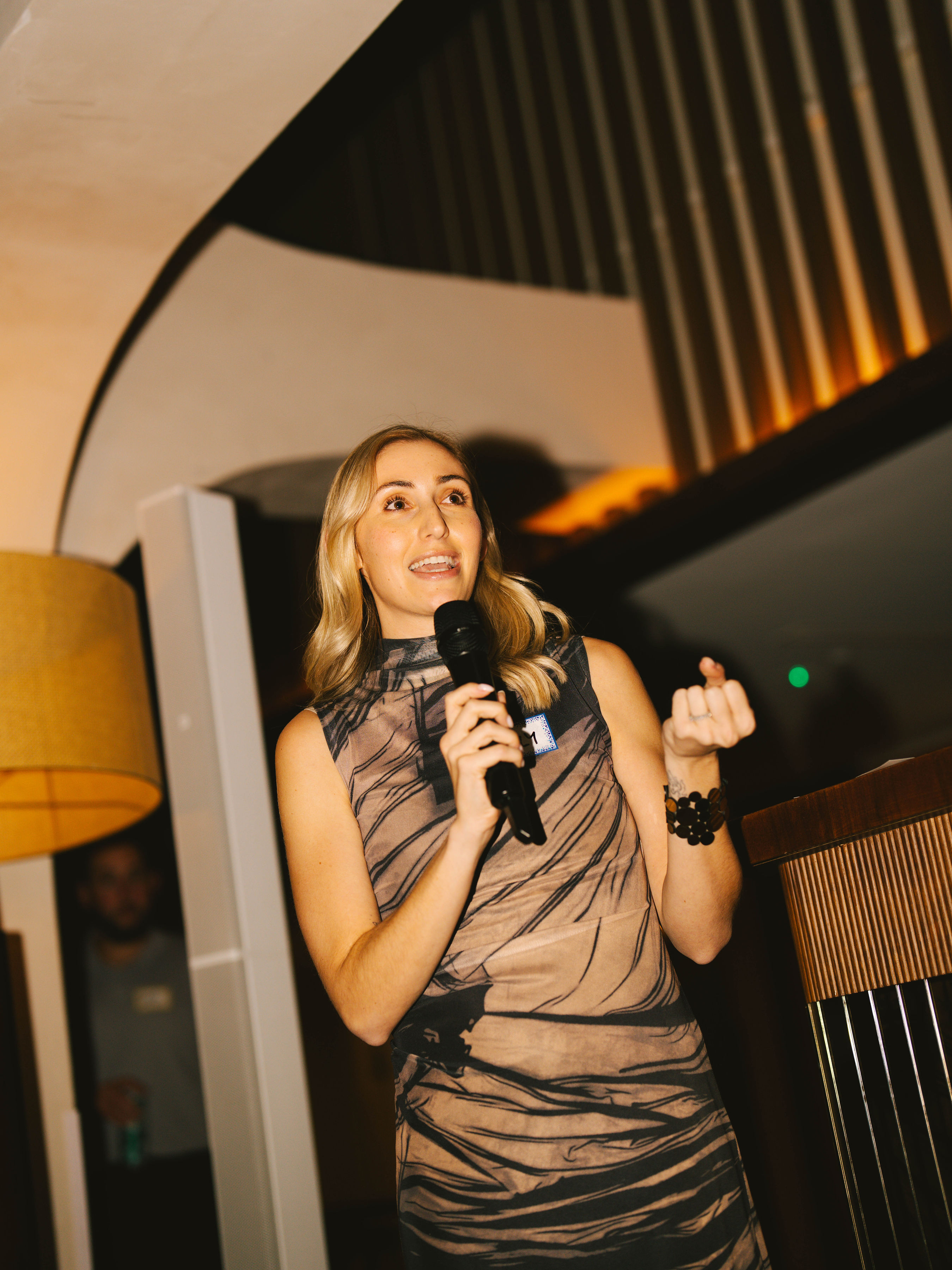 Carly speaking at Anti-Networking Miami
