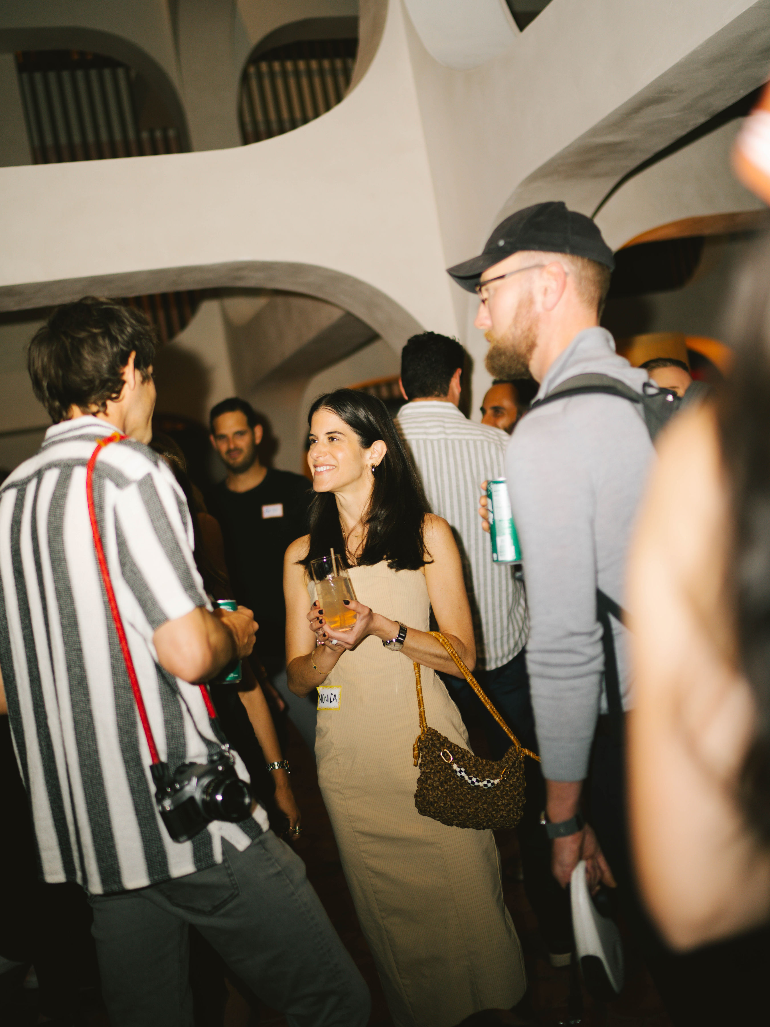 Women chatting at Anti-Networking event