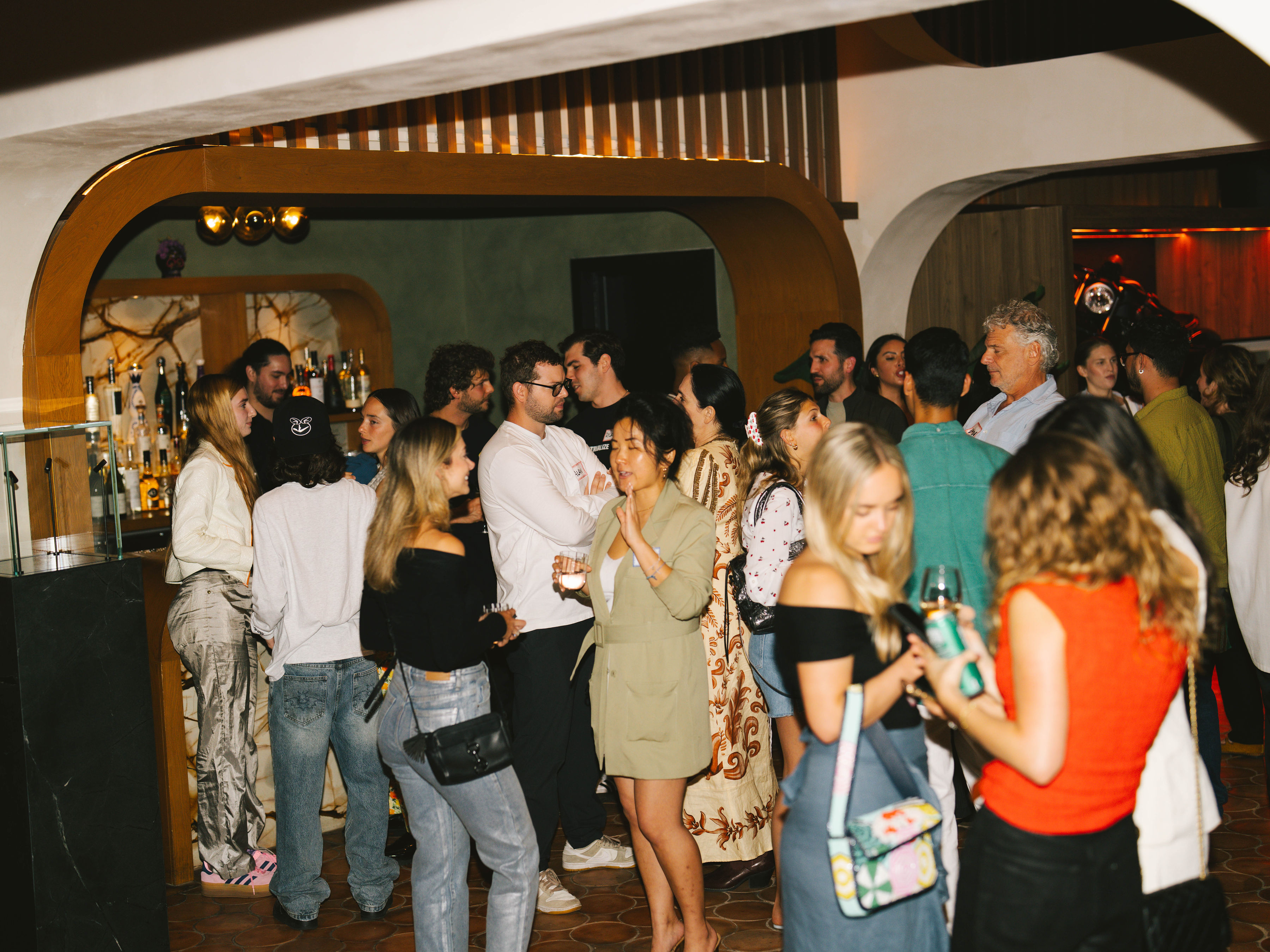 Full room at Anti-Networking event